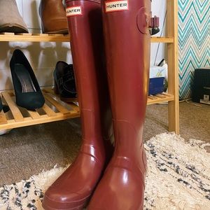 Hunter Rain Boots - Burgundy
